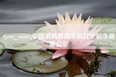 平阳中国消防救援学院辽宁招生简章公示