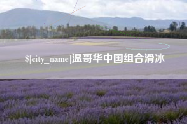 平阳温哥华中国组合滑冰