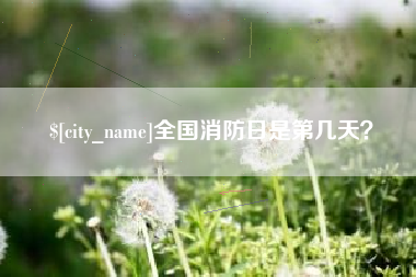 平阳全国消防日是第几天？