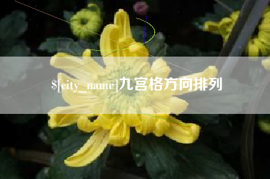 平阳九宫格方向排列