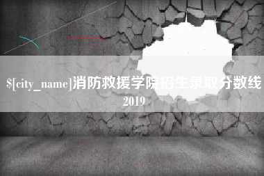 平阳消防救援学院招生录取分数线2019