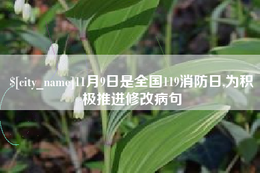平阳11月9日是全国119消防日,为积极推进修改病句