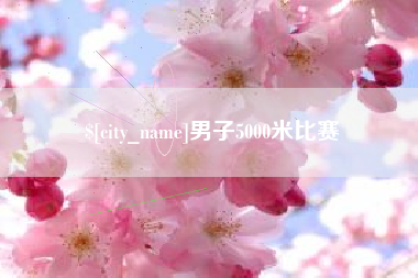 平阳男子5000米比赛