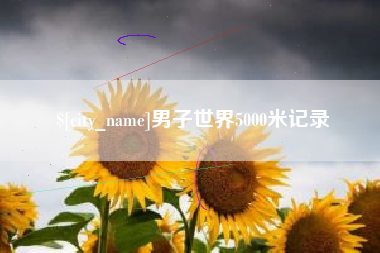 平阳男子世界5000米记录