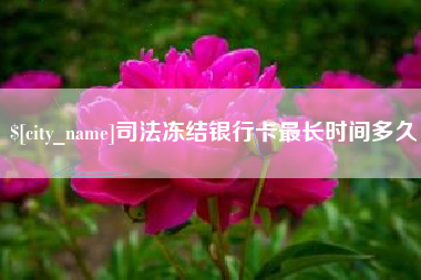 平阳司法冻结银行卡最长时间多久