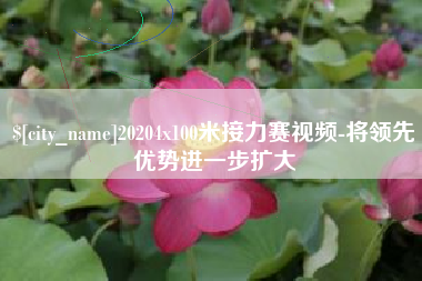平阳20204x100米接力赛视频-将领先优势进一步扩大