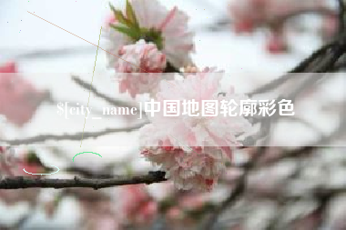 平阳中国地图轮廓彩色