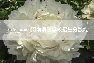 平阳河南消防学校招生分数线