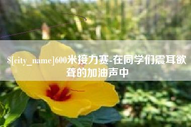 平阳600米接力赛-在同学们震耳欲聋的加油声中