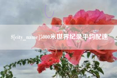 平阳5000米世界纪录平均配速