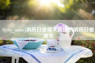 平阳消防日是哪天我国的消防日是哪天