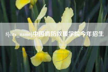 平阳中国消防救援学院今年招生