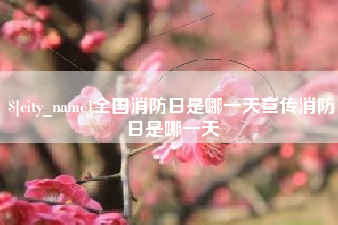 平阳全国消防日是哪一天宣传消防日是哪一天