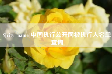 平阳中国执行公开网被执行人名单查询