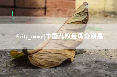 平阳中国九枚金牌分别是