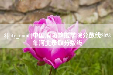 平阳中国消防救援学院分数线2023年河北录取分数线
