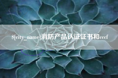 平阳消防产品认证证书和cccf