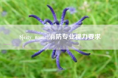 平阳消防专业视力要求