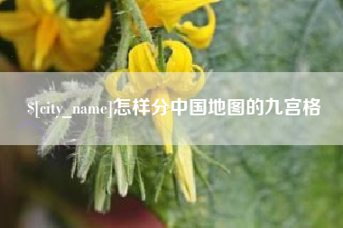 平阳怎样分中国地图的九宫格