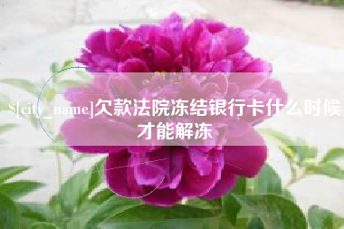 平阳欠款法院冻结银行卡什么时候才能解冻
