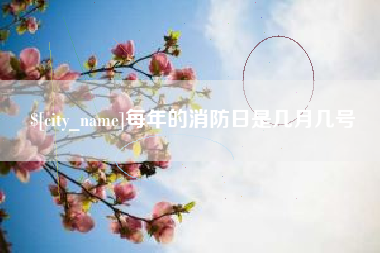 平阳每年的消防日是几月几号