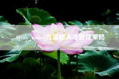 平阳九宫格人才管理策略