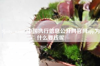 平阳中国执行信息公开网官网app为什么要钱呢