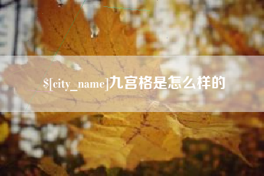 平阳九宫格是怎么样的