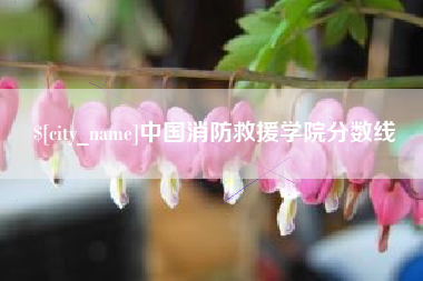 平阳中国消防救援学院分数线